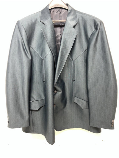 New Men’s Mesquite Blue Suit Jacket 54R #6103 Y-606
