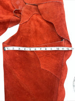 NOS Red Show Chaps Large Adjustable Waist 38” I-63
