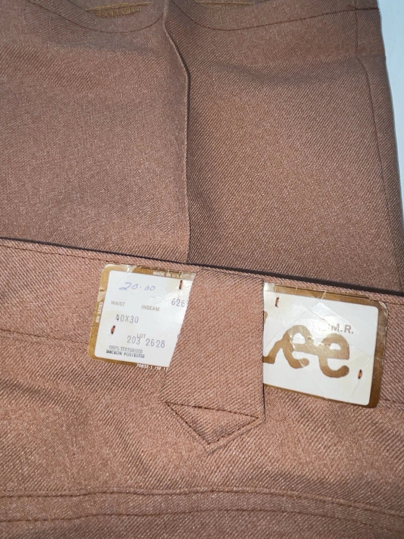 New Vintage Orange Lee Polyester Pants #2032628 XX-104