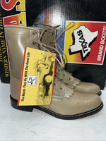 New Women’s Texas Brand Lace Up Cowboy Boots. 4498 6.5 6 1/2 M. 19-106