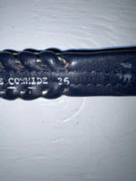 New Blue Genuine Leather Weaved 36” Belt #20/4584 Z-165