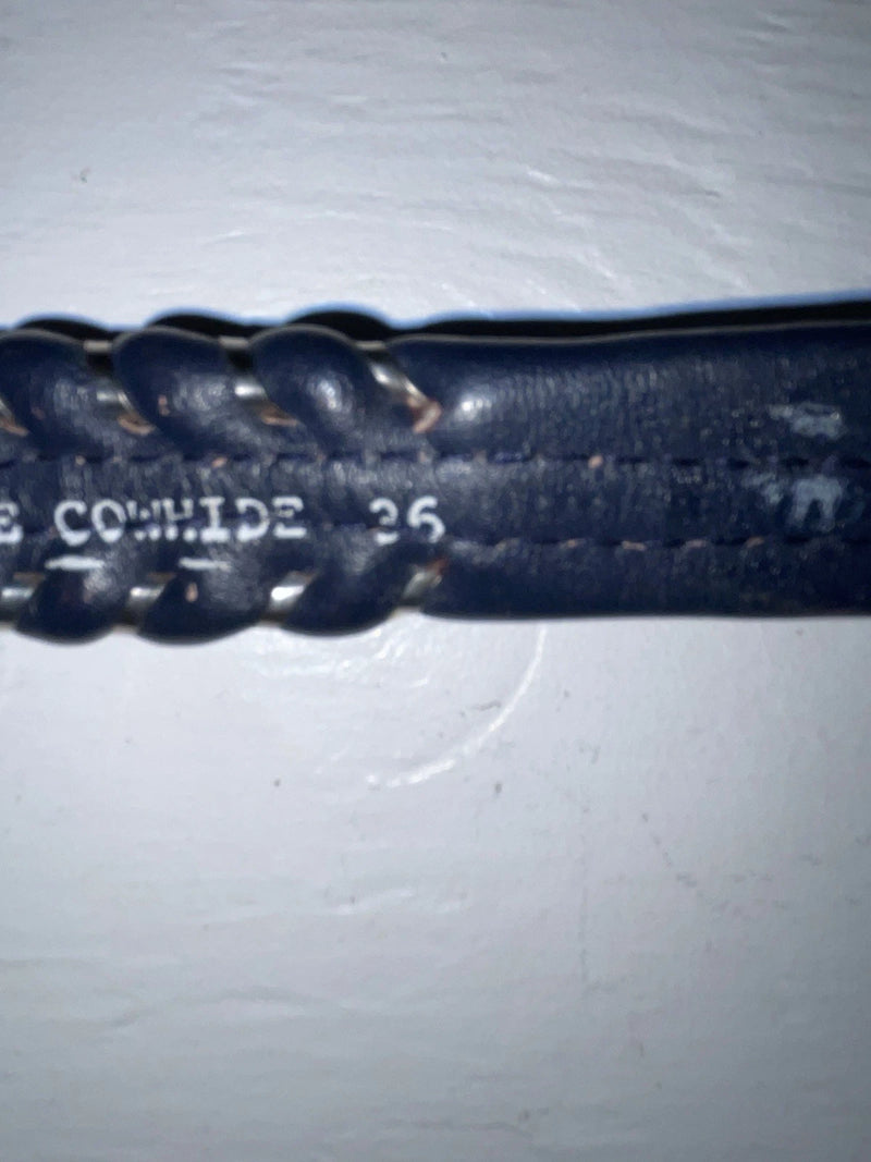 New Blue Genuine Leather Weaved 36” Belt #20/4584 Z-165