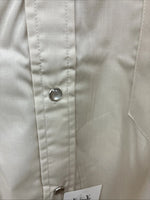 New Men’s ELY Cattleman Tan Short Sleeve Pearl Snap 16.5 Large CC-7