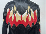 New Women’s 1849 Authentic Ranchwear Black Red Flame Western Show Shirt M WW-20