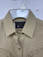 New Women’s Panhandle Slim Green Long Sleeve Pearl Snap Size 8 TT-100