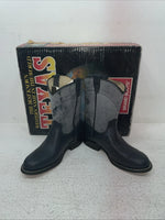 New Kids Navy Texas Brand Cowboy Boots. 3207 13 D. 23-51