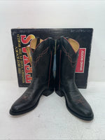 New Men’s Black Texas Brand Cowboy Boots. 5300 9.5 9 1/2 D. 5-18