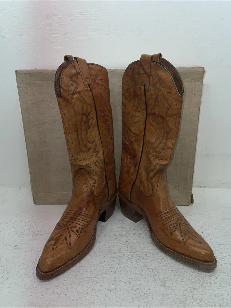 New Men’s Brown Texas Imperial Cowboy Boots. M 134 7.5 7 1/2 D. 1-83