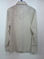 New Kids Panhandle Slim Tan Stripe Long Sleeve Pearl Snap Size 12 DD-104