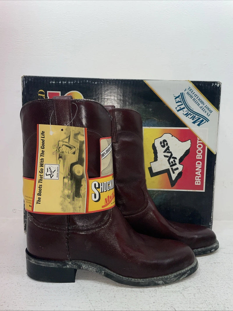 New Men’s Red Texas Brand Cowboy Boots. 8963 9 D. 4-84