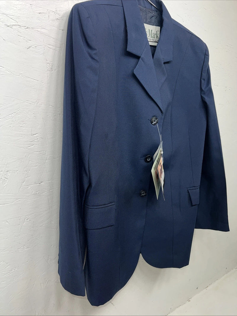 New Women’s Riders Mark Blue Riding Coat 14L #23-37000 JJ-608