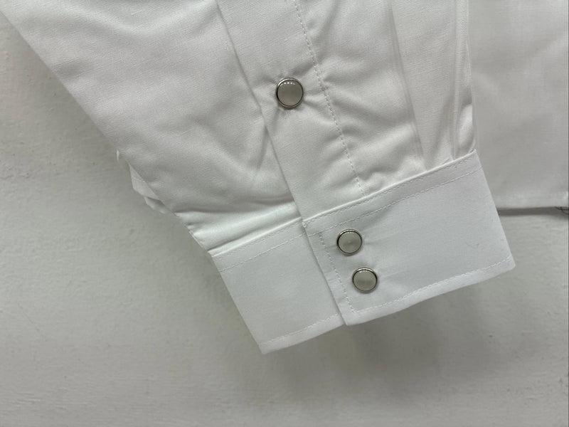 New Women’s White Horse White Gem Long Sleeve Pearl Snap XL II-29