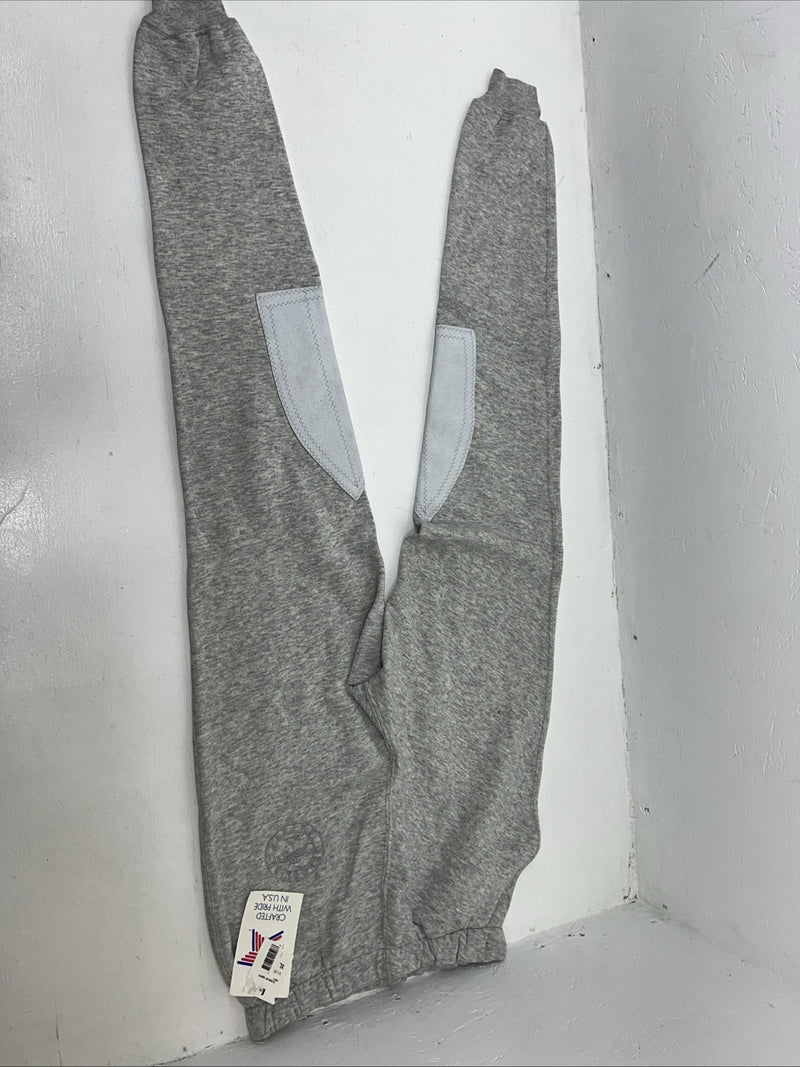 New Women’s Grey Millers Knee Patch Schooling Sweatpants. XL D-46