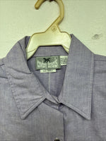 New Women’s Cowboy Threads Purple Sleeveless Button Up Small TT-20