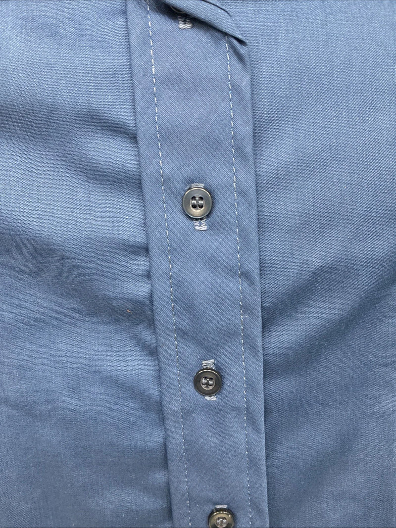 New Kids Fenton Navy Blue Long Sleeve Button Up Size 2 LL-14