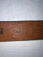 New Gray Genuine Leather Comanche Tooled 20” Belt #10357 NN-65