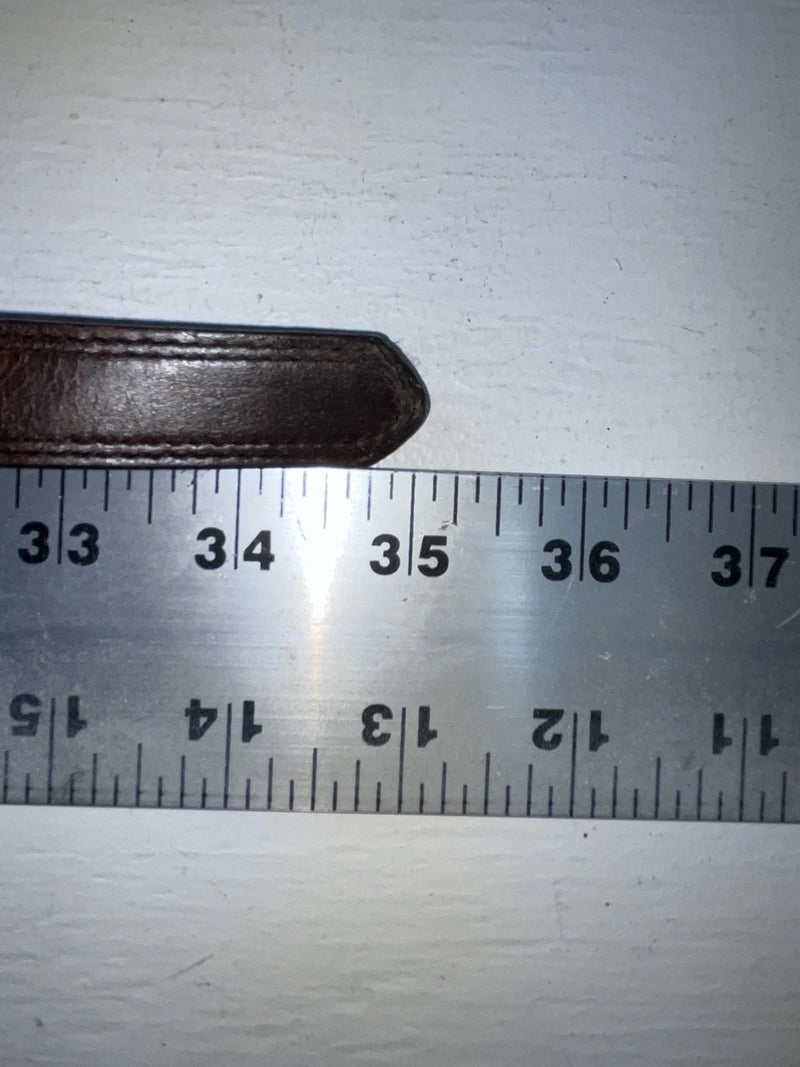 New Brown Genuine Leather Nocona Silver Pendent 30” Belt #3216215 NN-31