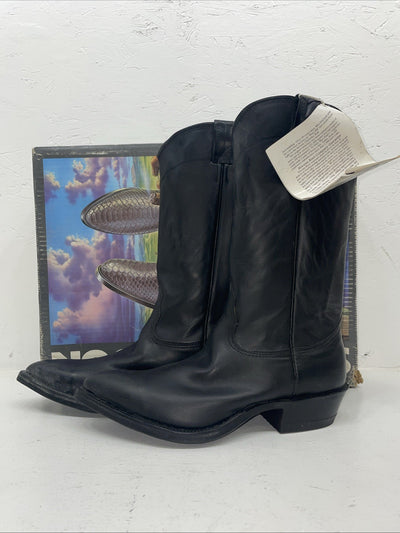 New Men’s Black Nocona Cowboy Boots. 3401 8.5 8 1/2 D. 2-49