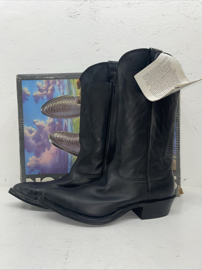 New Men’s Black Nocona Cowboy Boots. 3401 8.5 8 1/2 D. 2-49