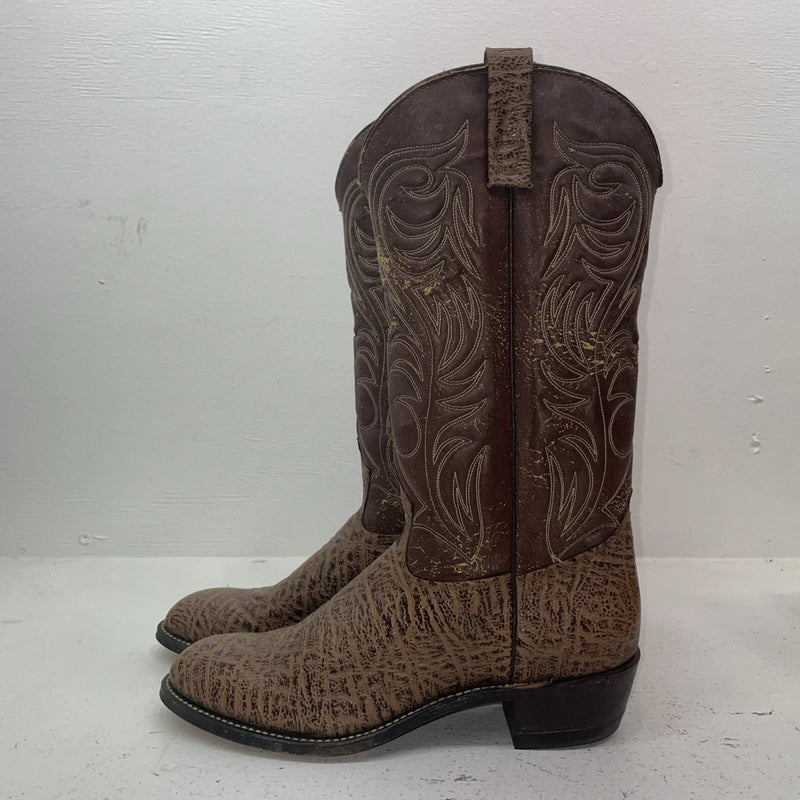 New Women’s Brown Texas Brand Cowboy Boots. 4634 9.5 9 1/2 M. 15-157