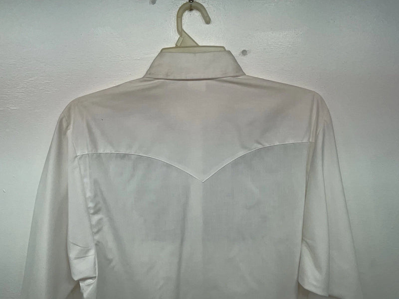New Women’s Blue White & Bling H Bar C Long Sleeve Button Up Shirt #20119 3B-40