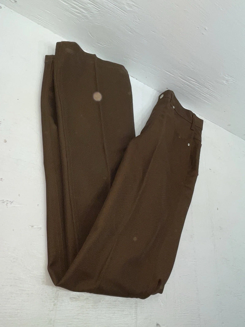 New Vintage Brown Miller Polyester Pants #2624 3A-79