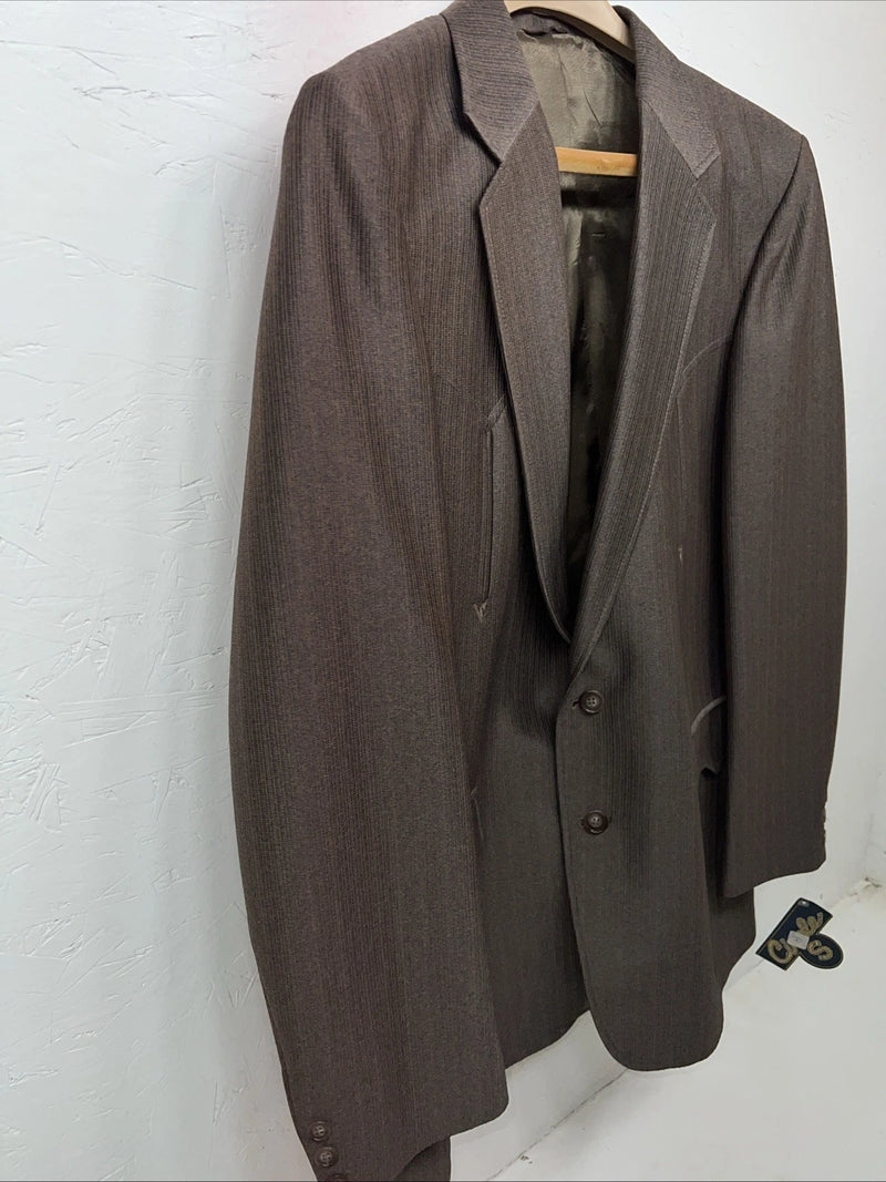 New Circle S Brown Suit Jacket 42L #25832 T-604