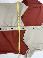 New Kids Cowboy Threads Tan Orange Long Sleeve Button Up Size 16 DD-81