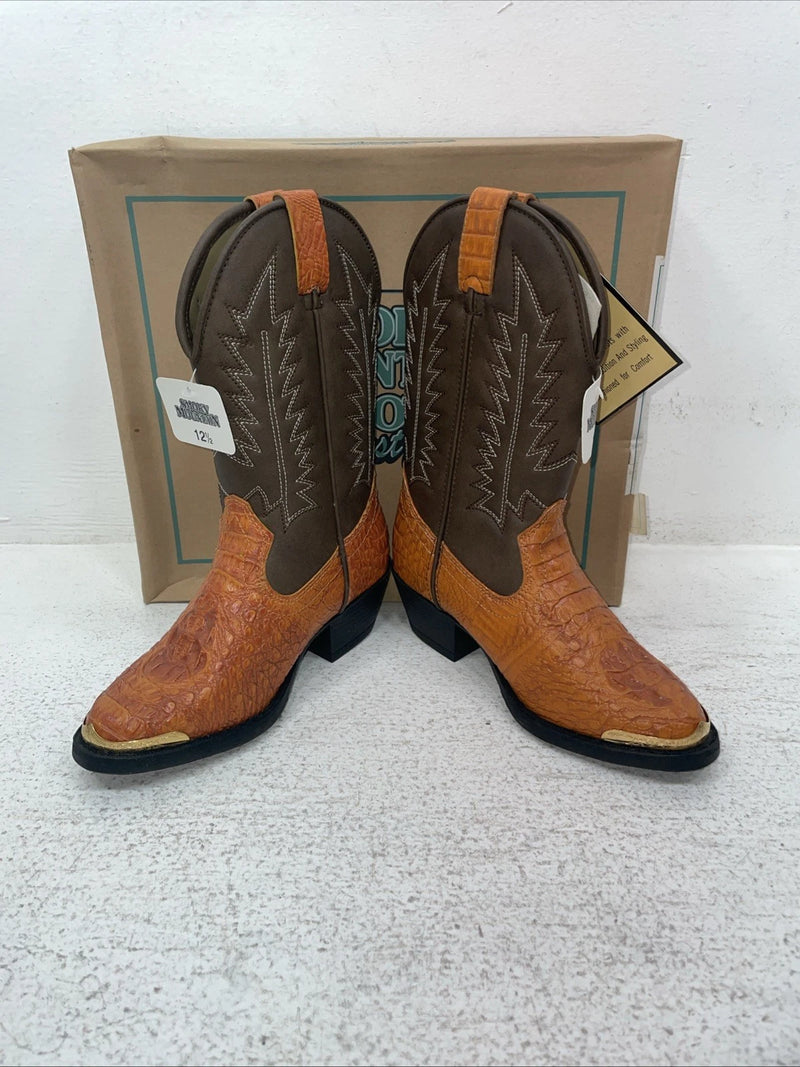 New Kids Brown Smoky Mountain Cowboy Boots. 1075 C 12.5 12 1/2. 23-23