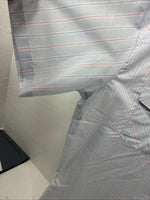 New Men’s Mesquite Blue Stripe Short Sleeve Pearl Snap 3XL E-102