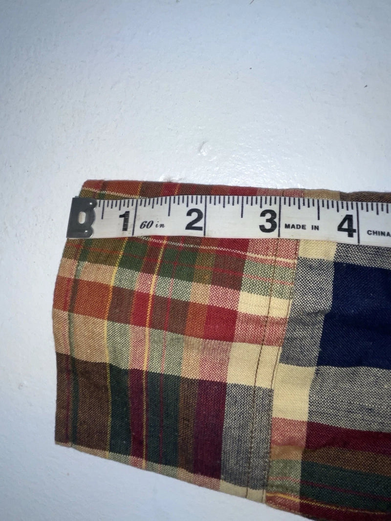 New Men’s Colored Plaid Panhandle Slim Long Sleeve Button Up Shirt L 3B-119