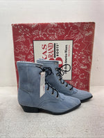 New Kids Blue Lace Up Texas Brand Cowboy Boots. C 9169161 3 D. 22-14