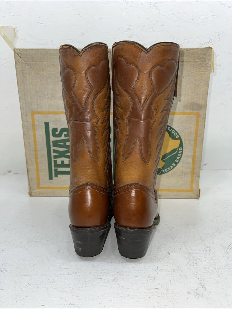 New Women’s Brown Texas Brand Cowboy Boots. L 4422 6.5 6 1/2 M. 18-4