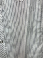 New Boys White Horse Grays Stripe Long Sleeve Pearl Snap Medium DD-119
