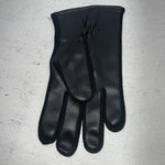 New Black Leather Riding Show Gloves #24595K Q-500