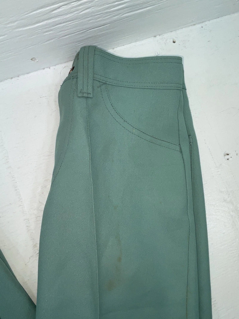 New Vintage Turquoise Dickson Jenkins Polyester Pants #581 SS-78
