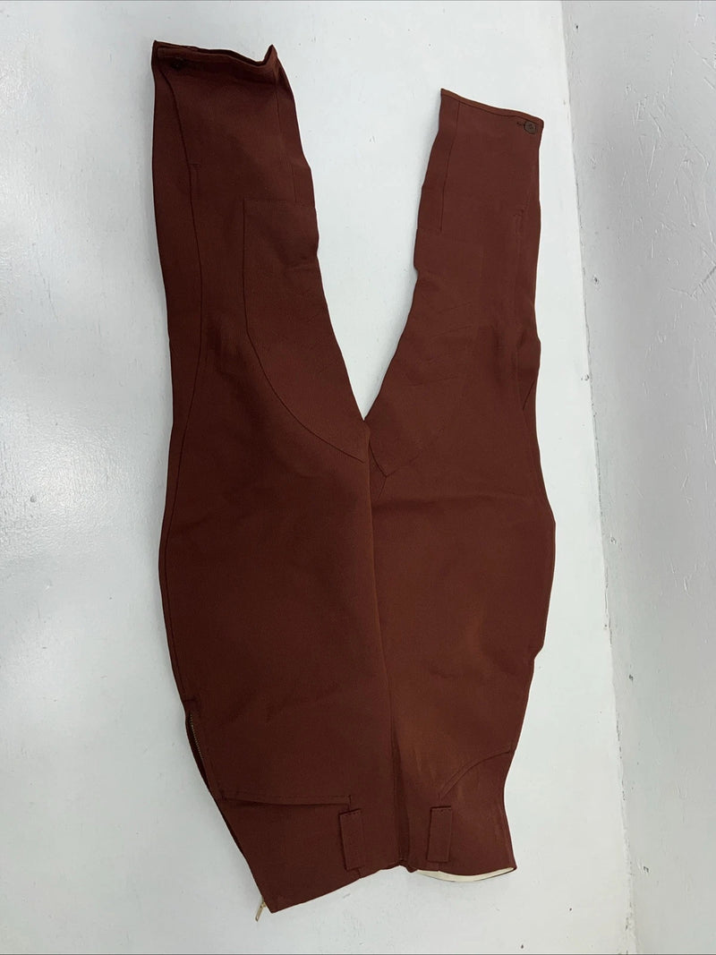 New Women’s Equestrian Equi-stretch Burnt Orange English Breeches. 23 R C-49