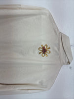 New Women’s Rochelle Forest Yellow Design Long Sleeve Button Up Medium MM-64
