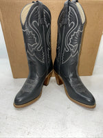 New Womans Grey Capezio Fashion Cowboy Boots. L 702 6.5 6 1/2 M. 19-128