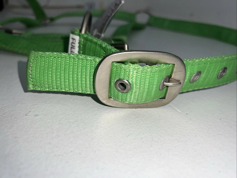New Tough 1 Green Nylon Full Horse Halter #50-2011 3C-3