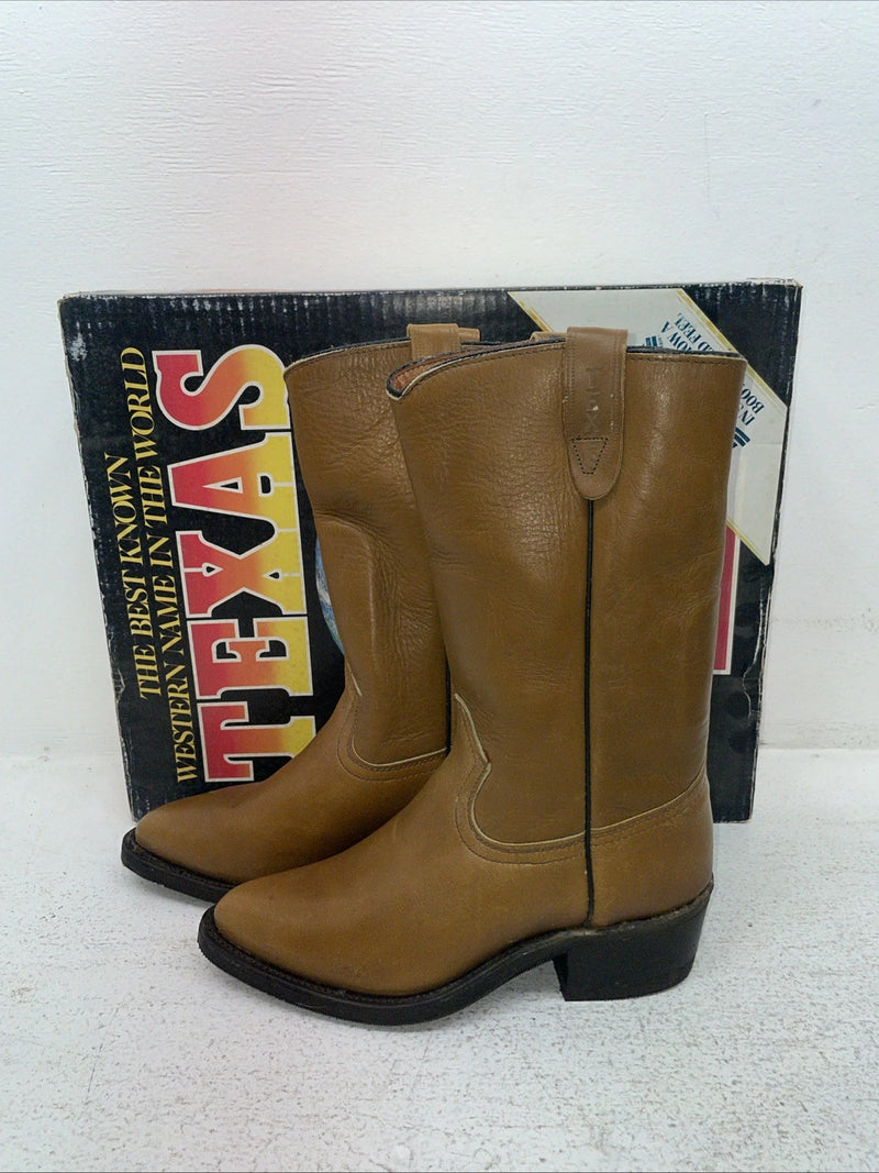 New Men’s Brown Texas Brand Cowboy Boots. 7244 6.5 6 1/2 D. 1-33