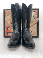 New Men’s Black Texas Brand Cowboy Boots. 5300 10.5 10 1/2 E E. 7-81