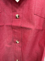 New Kids ELY Classic Pink Long Sleeve Button Up Size Medium DD-22