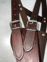 New Tough 1 Brown Leather Comfort Cribbing Collar #52-2500L W-54