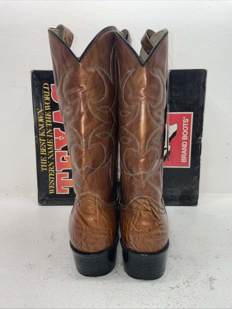 New Men’s Brown Texas Brand Cowboy Boots. 1081 11 D. 8-83