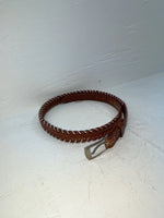 New Brown Genuine Leather Tex Tan Weaved 30” Belt #02/4564 JJ-121