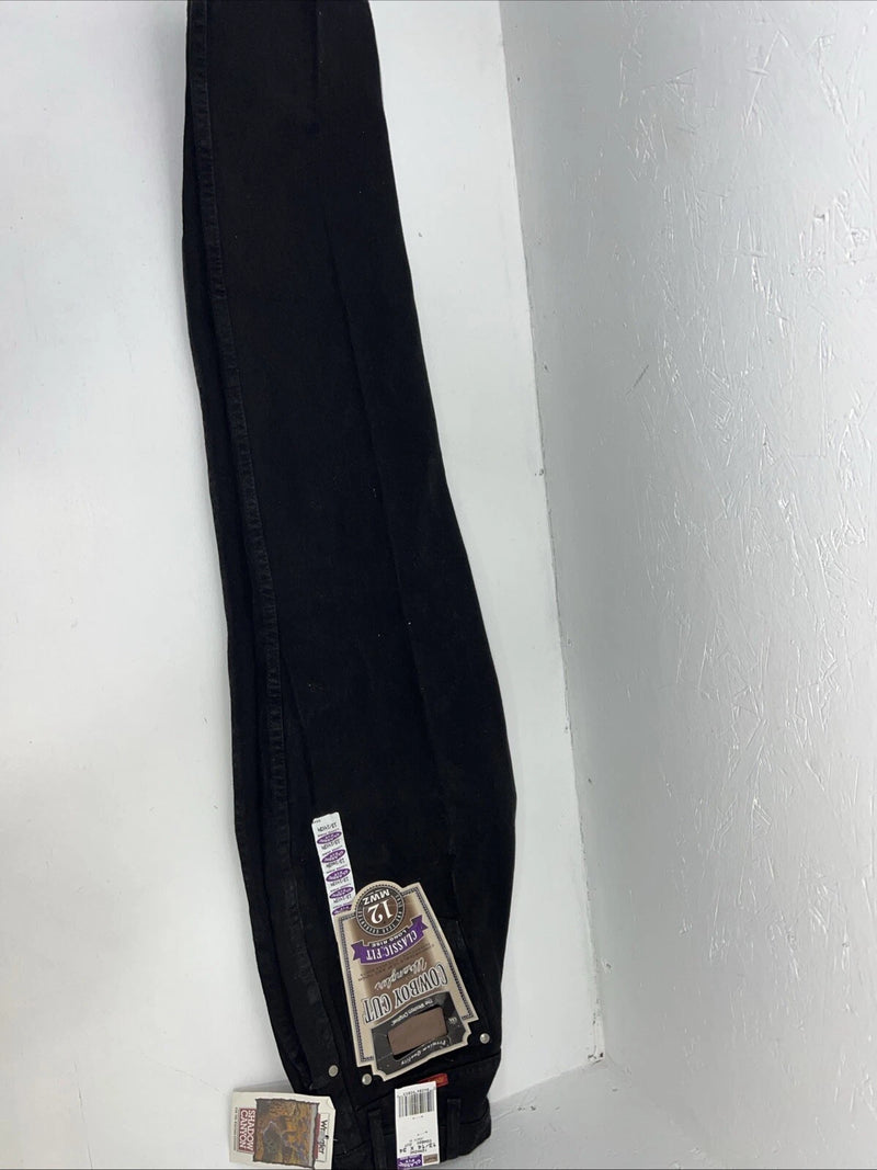 New Men’s Black Cowboy Cut Classic Fit Wrangler Jeans. 13/14x34 G-1