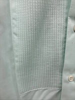 New Wayne Scott Blue Long Sleeve Button Up English Shirt Small X-85