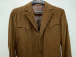 New Men’s Brown Pioneer Wear Long Sleeve Button Up Coat L 3B-120