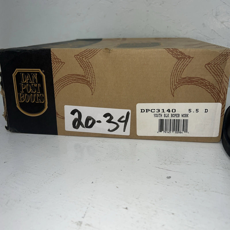 New Women’s Black Dan Post Cowboy Boots. DPC3140 5.5 5 1/2 D. 20-34